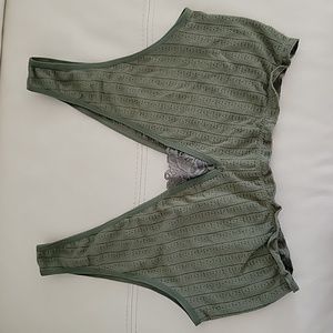 Anthropologie Bralette Olive Green